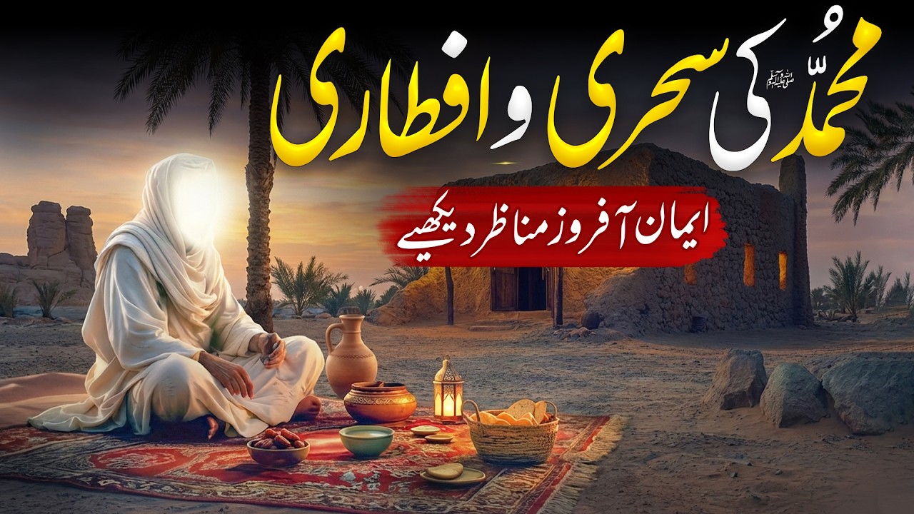 Hazrat Muhammad SAW ki Sehari Aur Iftar Ka Iman Afroz Manzar | Islamic History | Almutahid Islamic