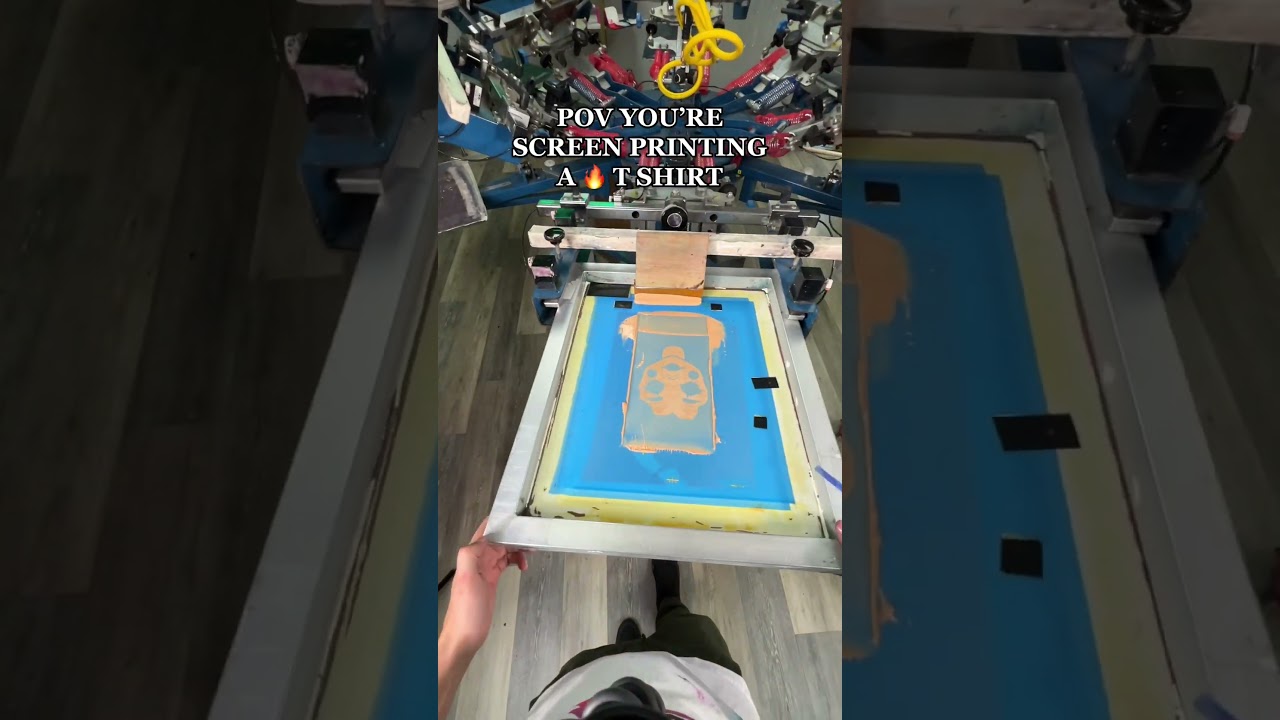 Printer POV: Screenprinting a Custom T-Shirt, the way YOU want. 🌟
