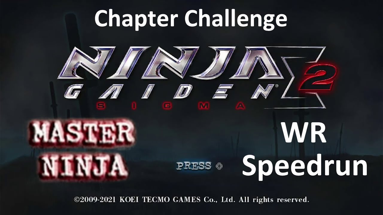 NG Sigma 2 - Chapter Challenge Master Ninja Speedrun (WR)