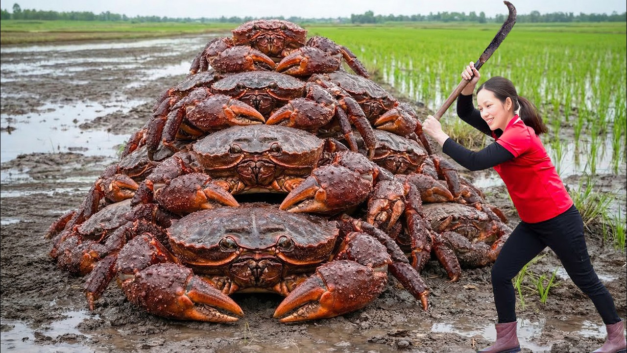 Harvesting Giant Lord Crab in the Deserted Field | What Happens If Sell Them at the Market?