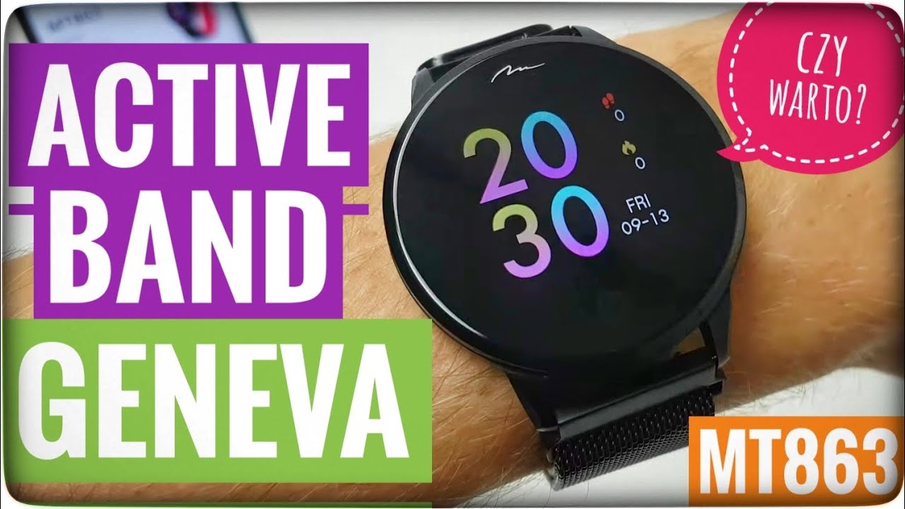 ZEGAREK SMARTWATCH ACTIVE BAND GENEVA MT863 MEDIA-TECH RECENZJA | ForumWiedzy
