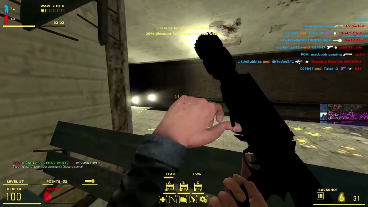 (FWKZT) 1400+ point game | 100 points wave 1 [Gmod Zombie Survival]