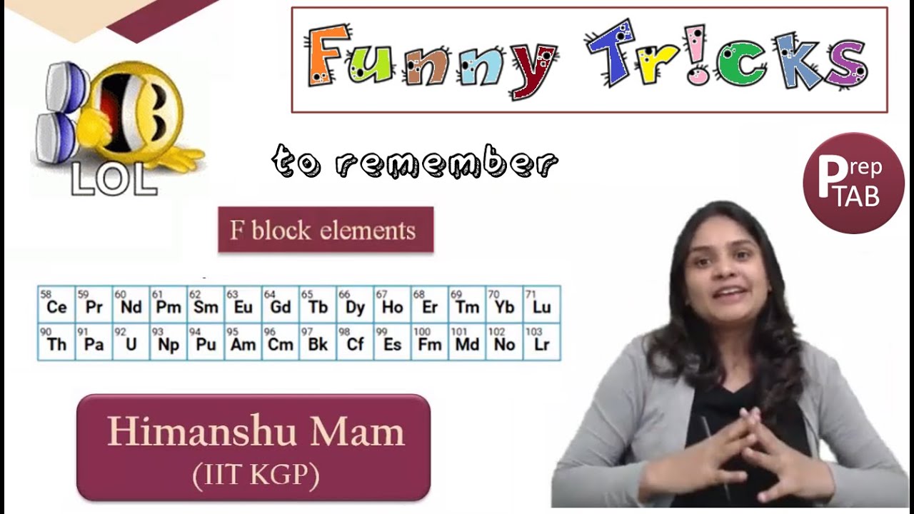 😁🤩 Funny Tricks to Remember F-Block | Inorganic Chemistry 💥🔥