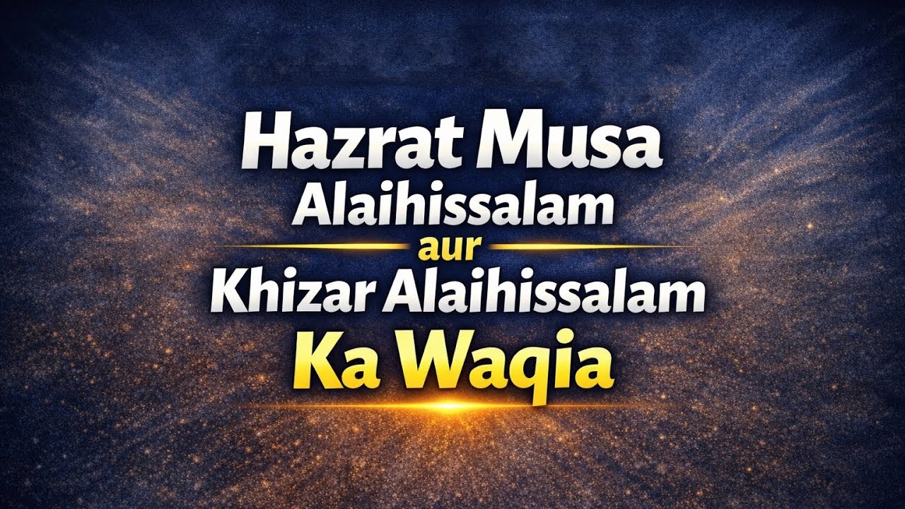 [HAZRAT MUSA ALAIHISSALAM] AUR [HAZRAT KHIZAR ALAIHISSALAM] Ka Waqia ||MUHAMMAD AHMED RAZVI ALIMI ||
