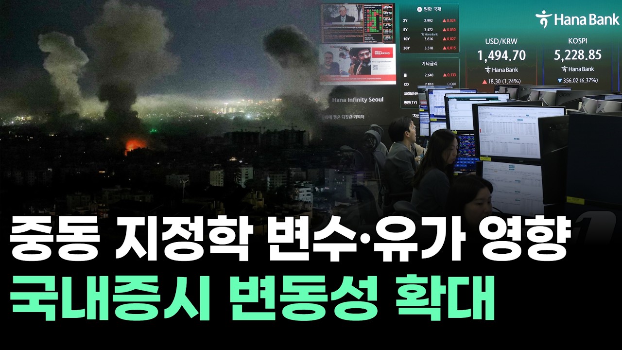 중동 지정학 변수·유가 영향…국내증시 변동성 확대
