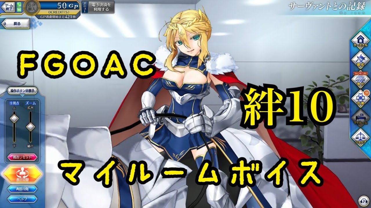 FGOAC 獅子王　マイルームボイス1〜10