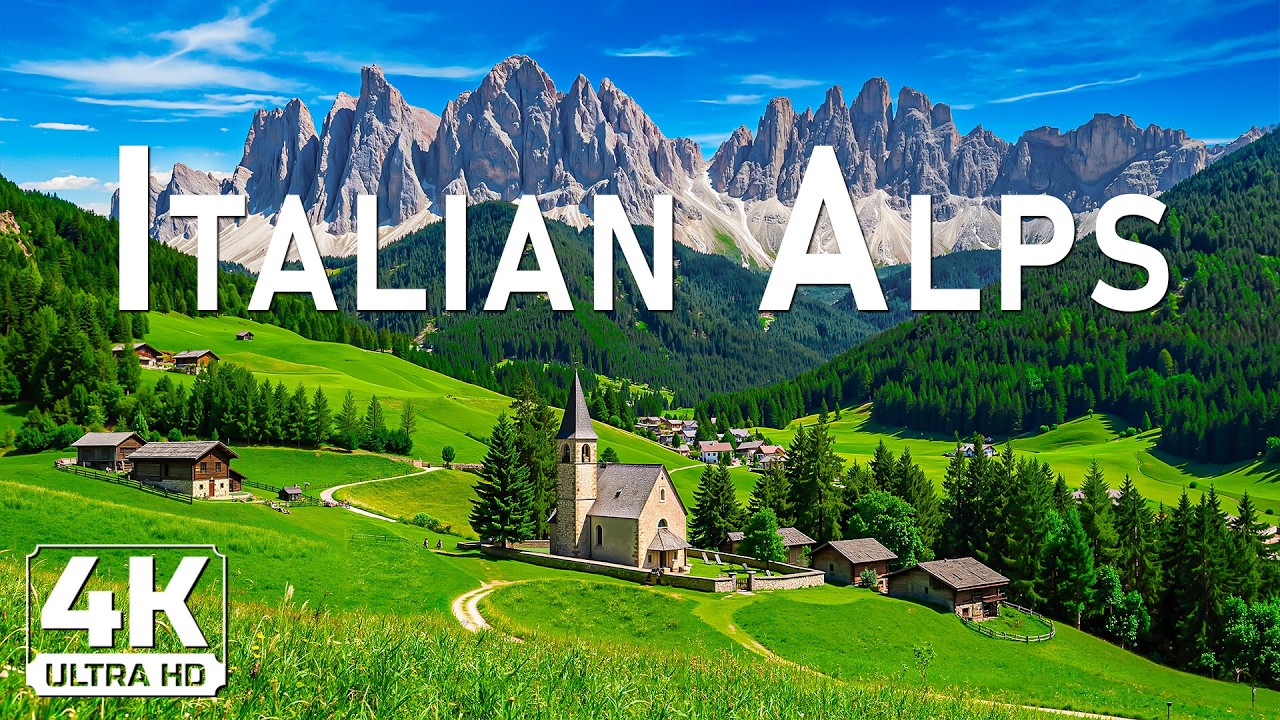🌄🇮🇹 Italian Alps 4K 🇮🇹🌄 | Majestic Dolomite Peaks, Alpine Villages & Timeless Mountain Serenity
