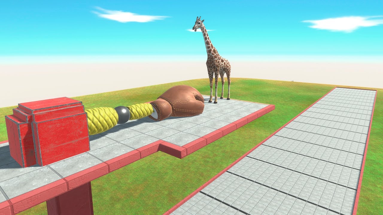 Boxing Glove Launch: Who Will Fly the Farthest? - Animal Revolt Battle Simulator