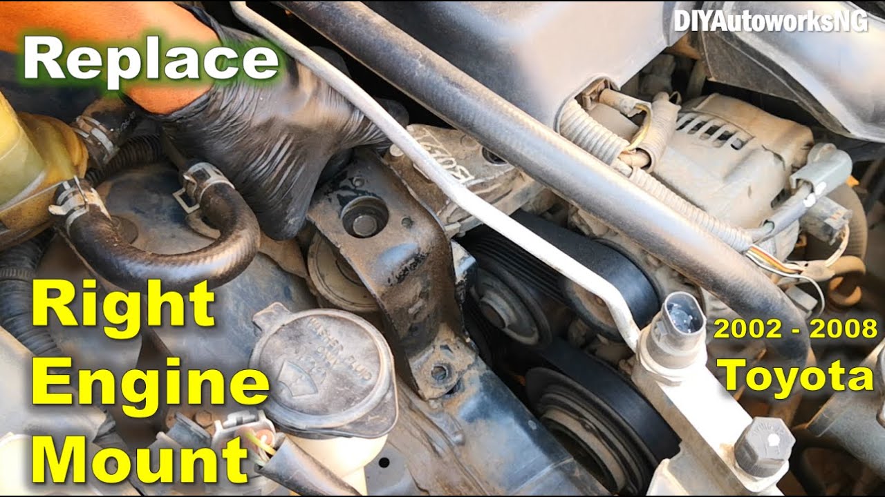 Right Engine Mount Replacement 2002 - 2008 Toyota Corolla / Stop CLUNKING going into Gear!