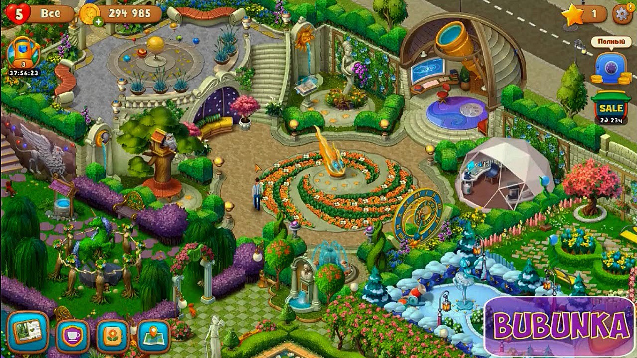 GardenScapes - Full Tour My Garden 🌱 First and Second Garden Completed Playrix HD