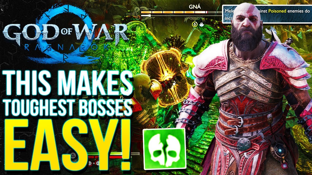God of War Ragnarok — сборка с ядом делает самых сложных боссов финальной игры лёгкими (лучшая сб...