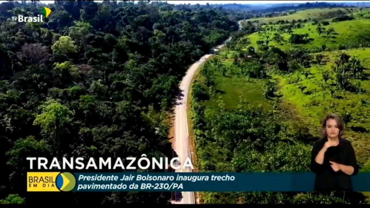 Presidente Jair Bolsonaro inaugura pavimentação em trecho da Transamazônica