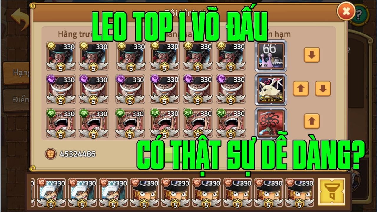 Hải Tặc Đại Chiến -  KHI BẠN QUÁ MẠNH NHƯNG VẪN PHẢI NGẦU...VÀ ĐÂY LÀ CÁCH GẤU LEO TOP VÕ ĐẤU S62...