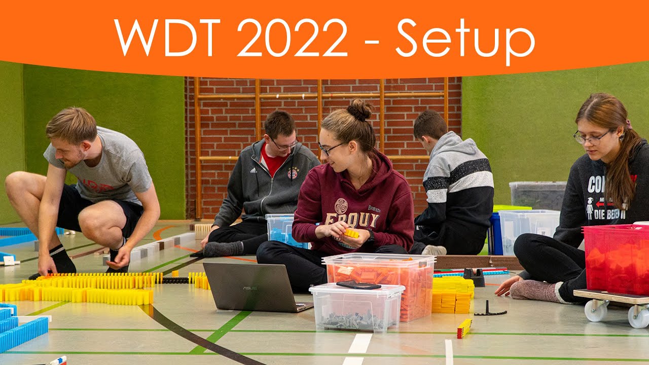 190,000 dominoes setup timelapse (WDT 2022)