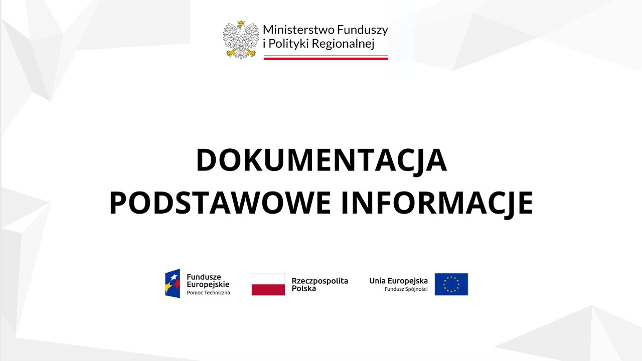 Dokumentacja: podstawowe informacje (Beneficjent)