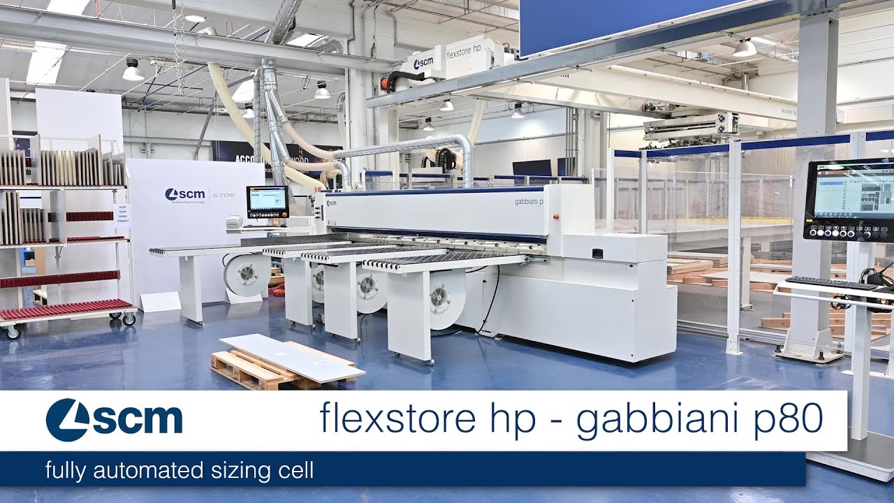 scm flexstore hp and gabbiani p80 - fully automated sizing cell