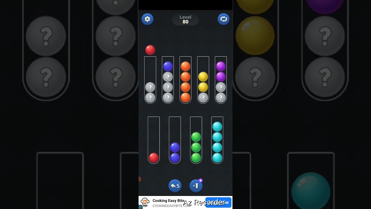 Ball Sort iq Puzzle ❤️ #gameplay level 80 ❤️