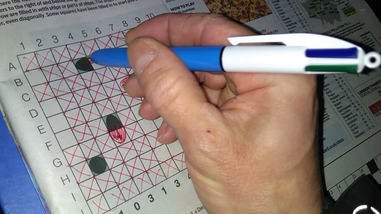 How to solve battleships - Evening Standard puzzles
