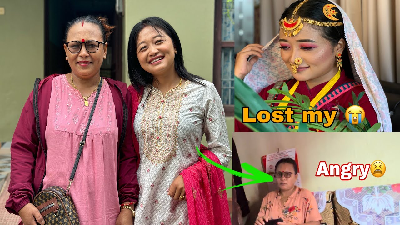 Sasu mom Reaction Mobile Damage 🥺Sujan video || Rai culture  Ornaments ❤️|| daily vlog || Sunita❤️