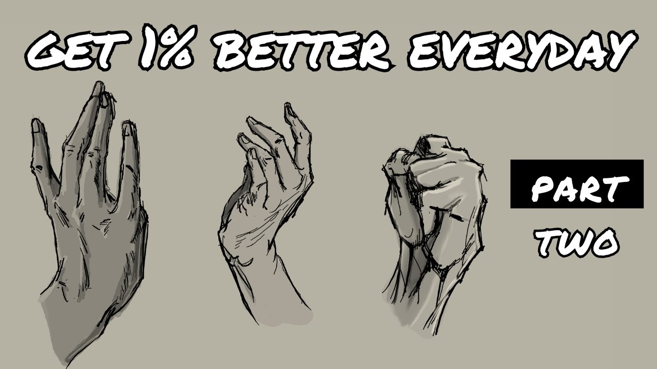 Draw 10  Hands When You See My Hand Videos - You'll Get Better I Promise [Timelapse]