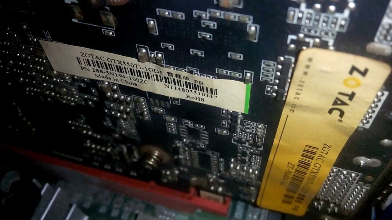 Zotac GTX 550ti  N114805510147