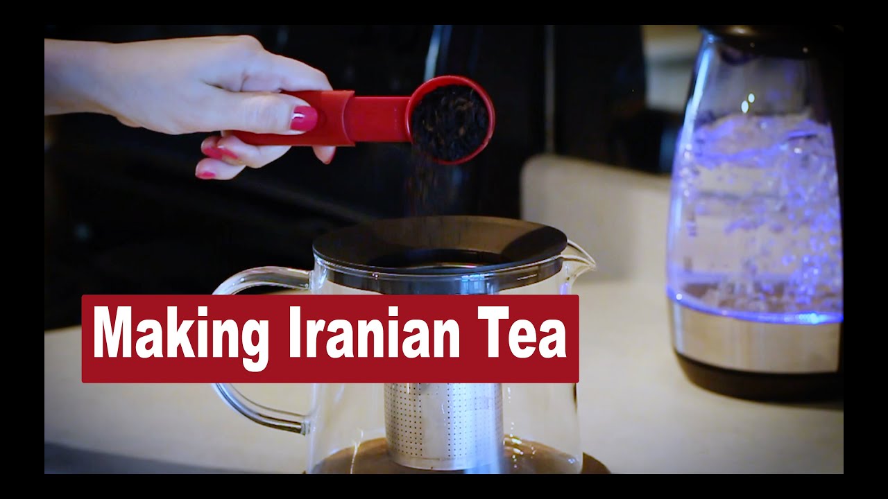 how to make Iranian tea in teapot & kettle Persian buble tea