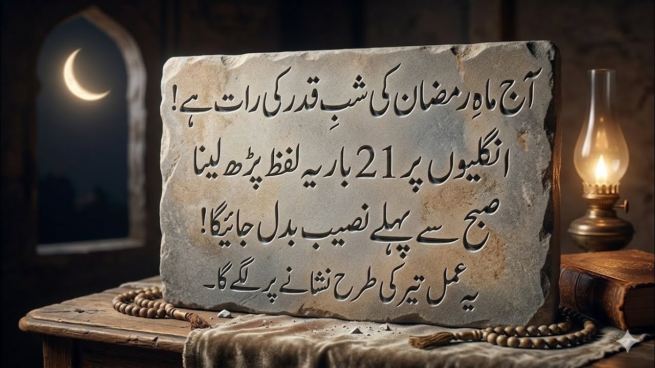 Laylatul Qadr Powerful Wazifa | Recite This 21 Times TonightChange Your Destiny |Ramadan Special Dua