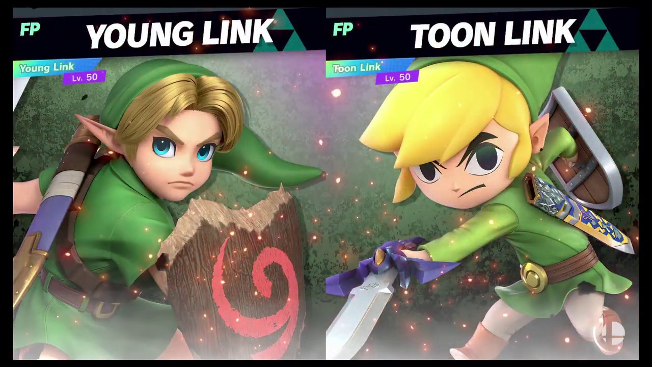 Super Smash Bros Ultimate Amiibo Fights   Request #6429 Young Link vs Toon Link