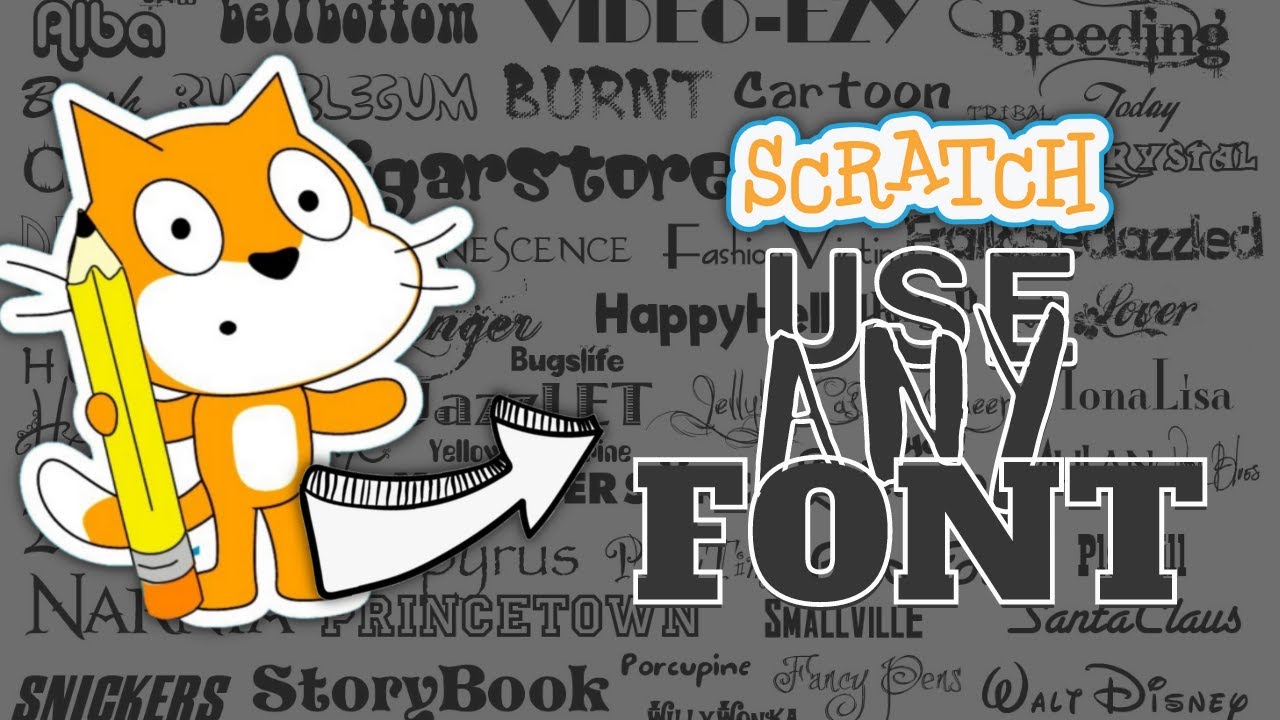 Как добавить больше шрифтов в Scratch? | Пользовательские шрифты Scratch