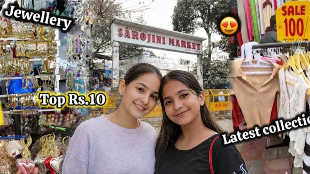 SAROJINI NAGAR Market Starting ₹10 😍Everything Under ₹100 Tops, Dresses, ShortsTry On Haul