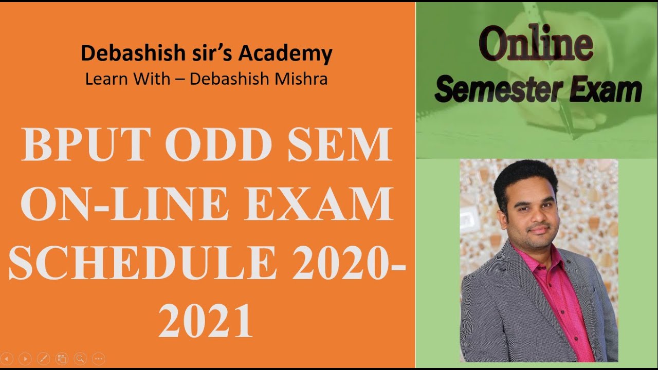 BPUT ON LINE EXAM SCHEDULE 2020 - 2021