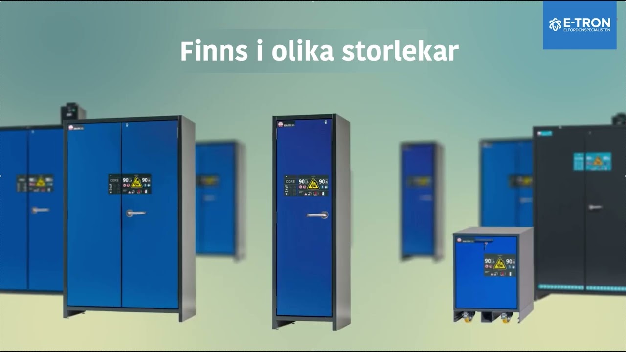 Brands&auml;kra laddsk&aring;p f&ouml;r litiumbatterier