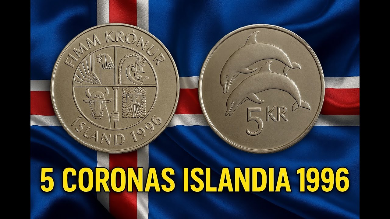 5 Coronas Islandia 1996