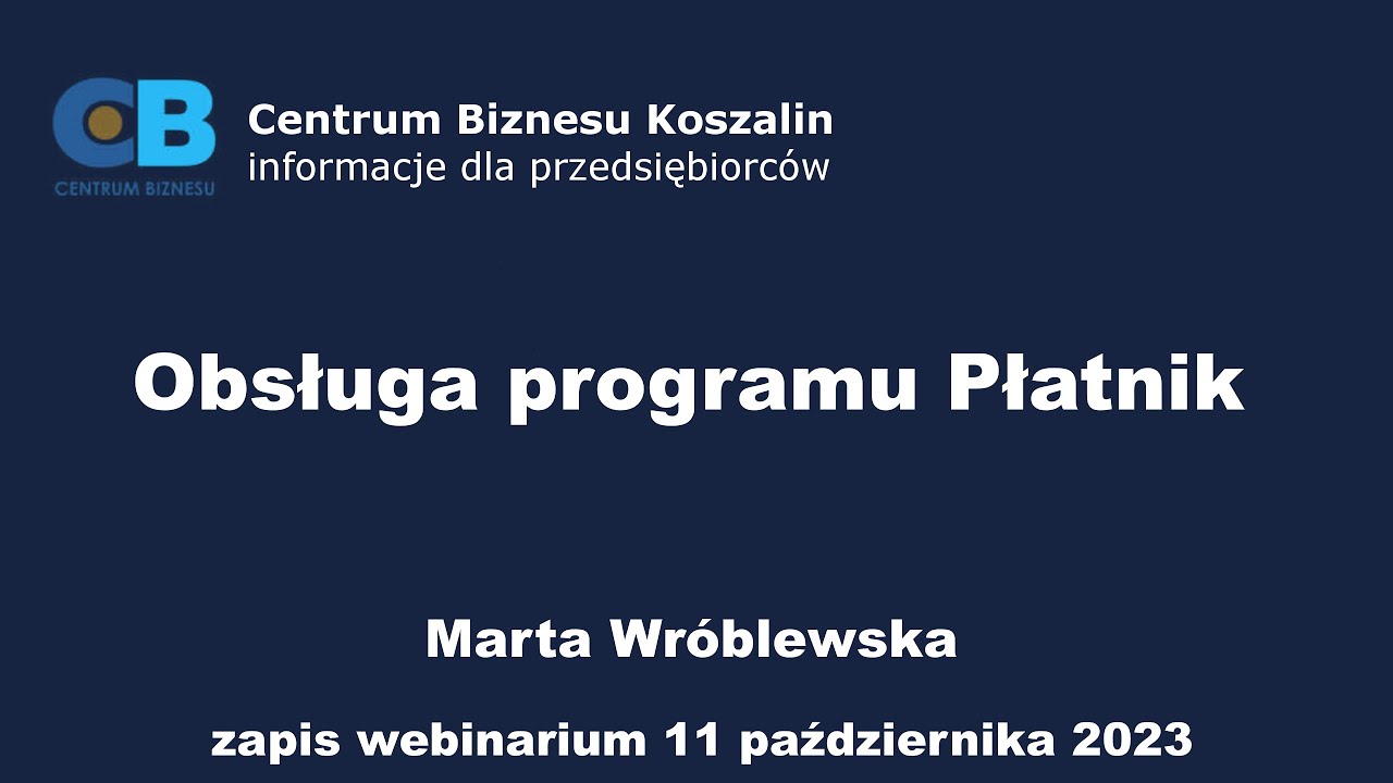 Obsługa programu Płatnik - październik 2023, Marta Wróblewska