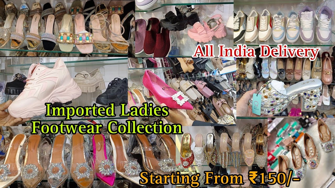 Imported Fancy & Party Wear Footwear Collection |Best Ladies Footwear Shop|Kamathipura Market Mumbai