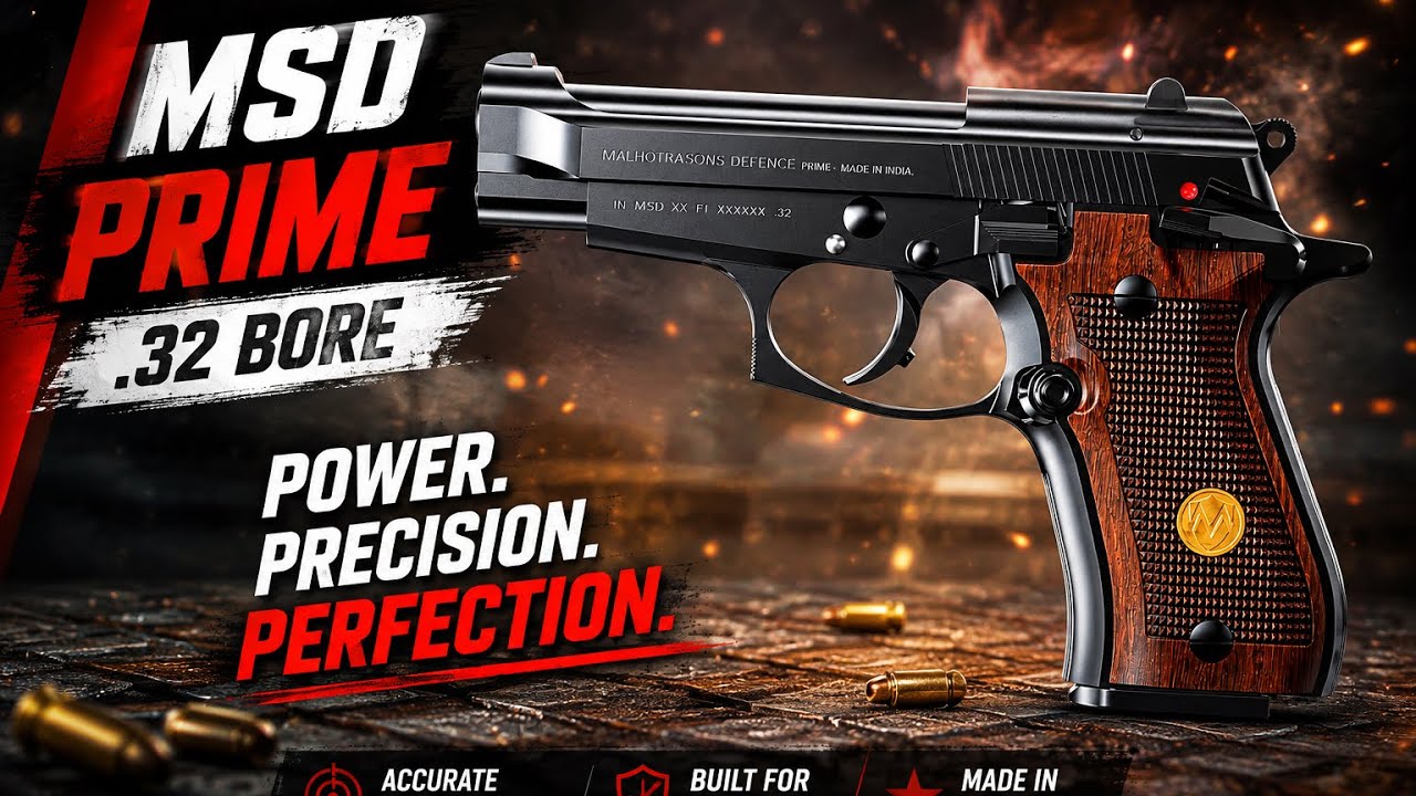 Information of 32bore pistol Malhotrasonsdefence prime #msdprime #32bore #guns #weapons2025 #prime 