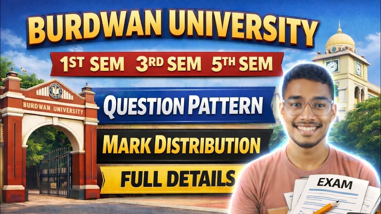 Burdwan University Question Pattern Explained | 1st, 3rd & 5th Semester | Study Care WB