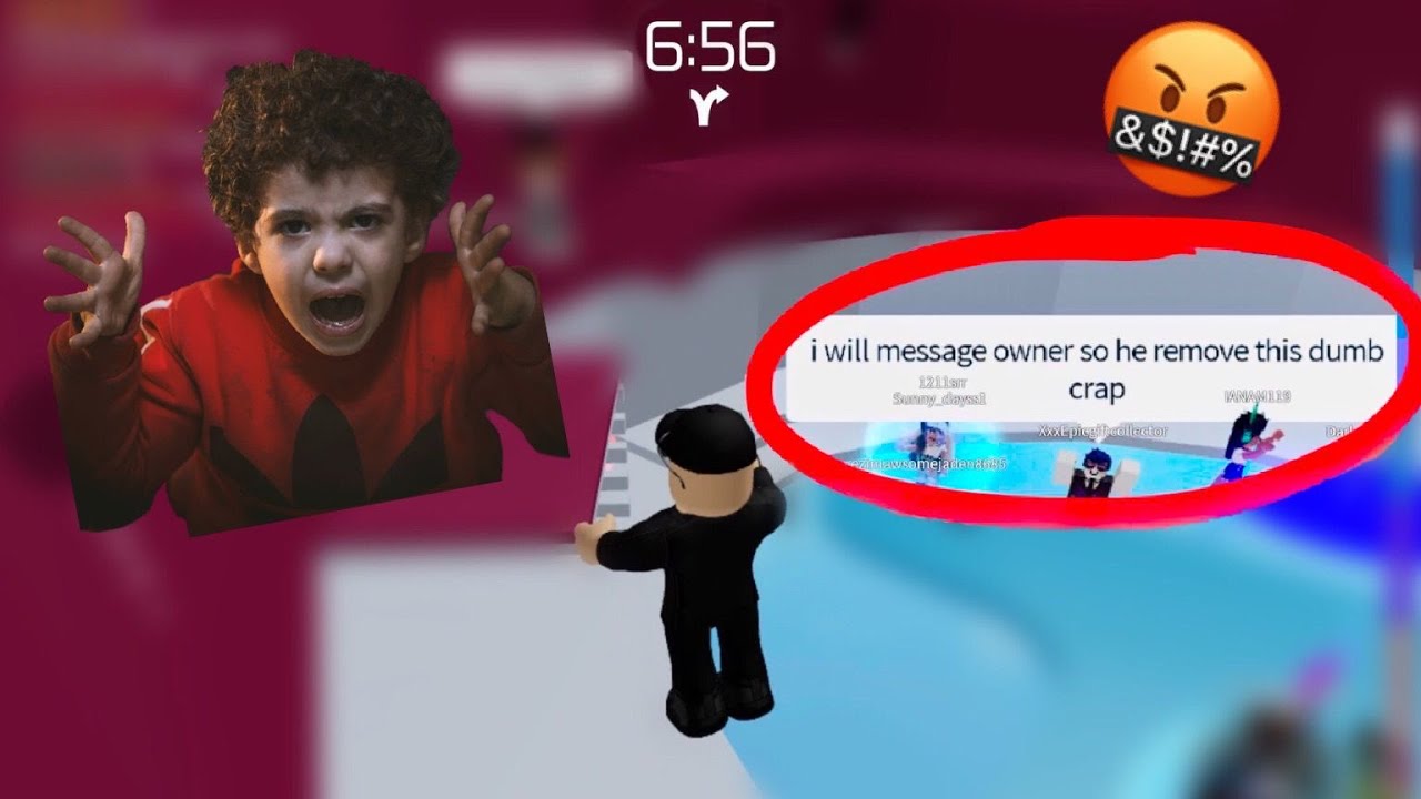 Annoying ROBLOX Troll in Tower of Hell Makes Kid Rage!