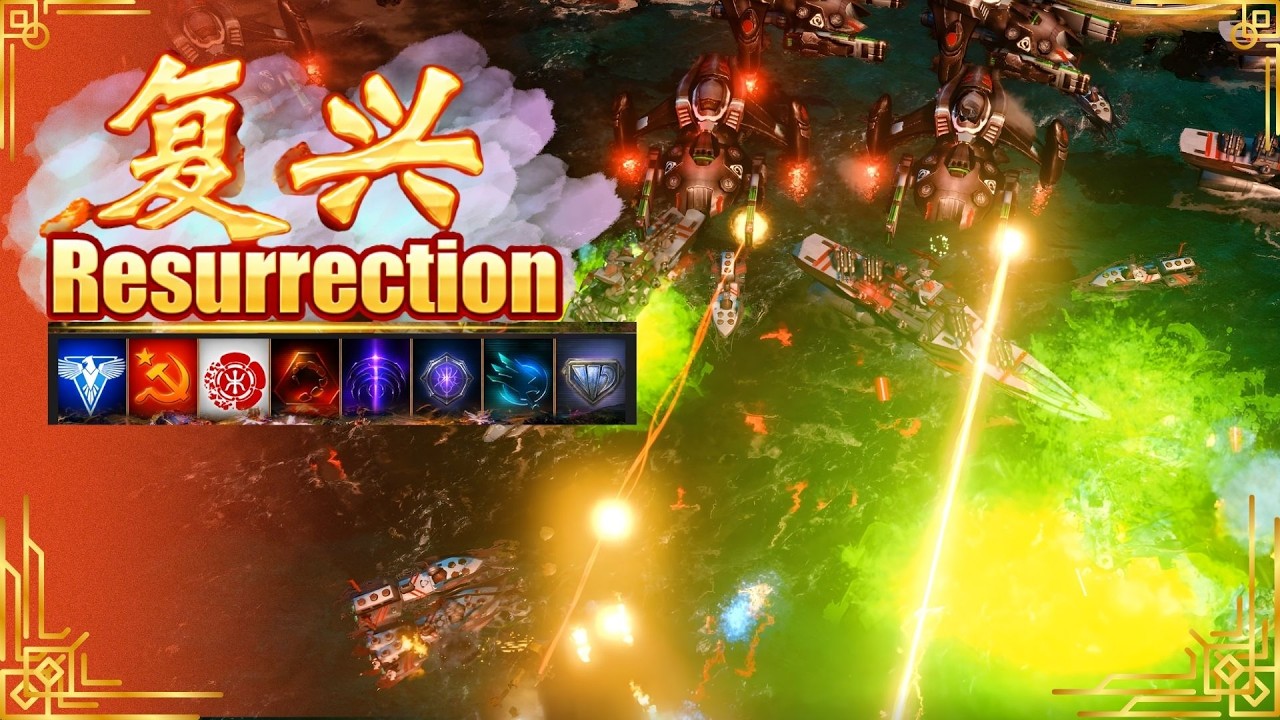 Red Alert 3 [Resurrection] - NOD vs AI Insane Factions | 1 vs 3 | Skirmish