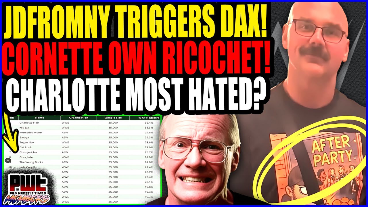 JDFromNY Lives RENT FREE In Dax Harwood! Jim Cornette DESTROYS Ricochet! Charlotte Flair MOST HATED!