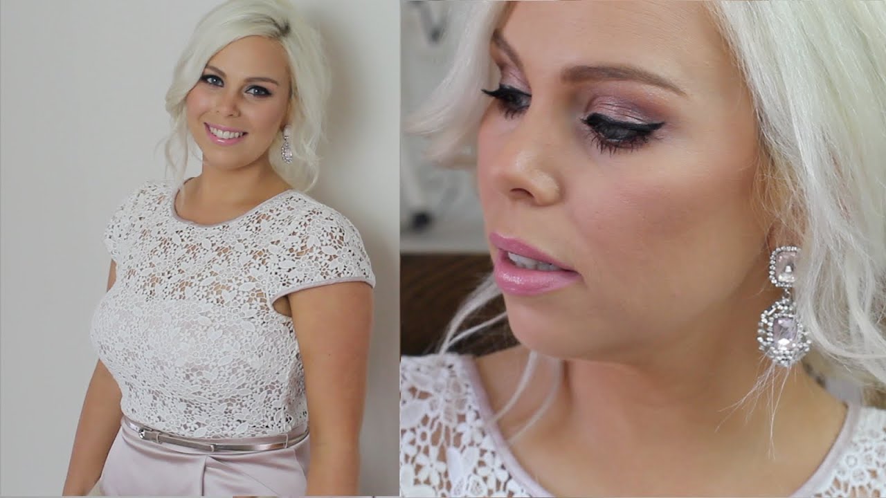 Wedding Guest Makeup and Outfit