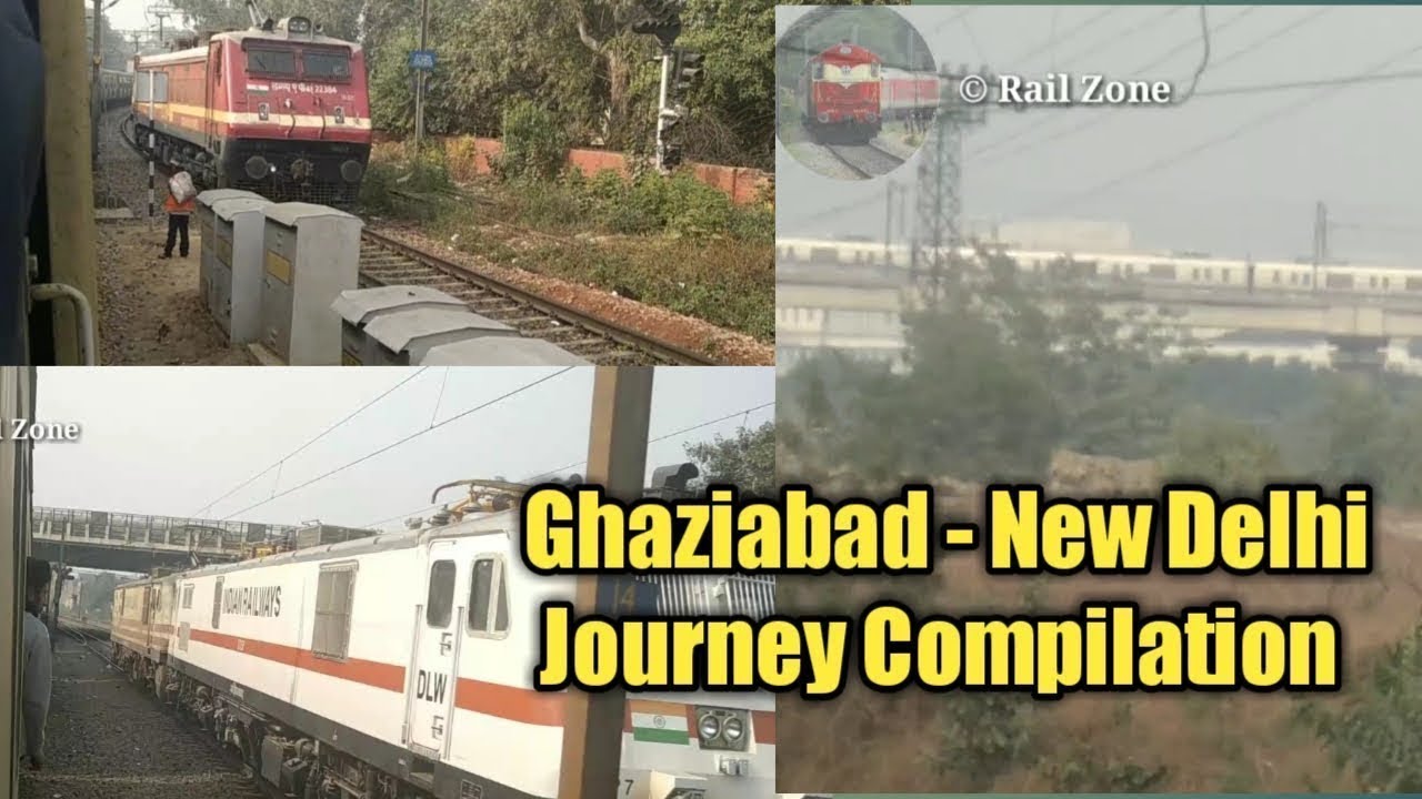 Ghaziabad to New Delhi Train Journey by Ghaziabad New Delhi memu via sahibabad Junction,Anand Vihar