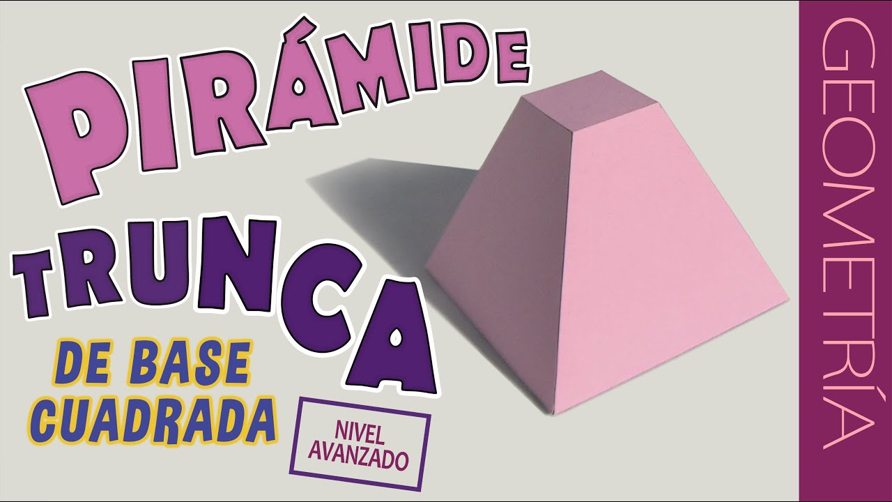 Como hacer una pirámide truncada. PARTE 01 / how to make a truncated pyramid