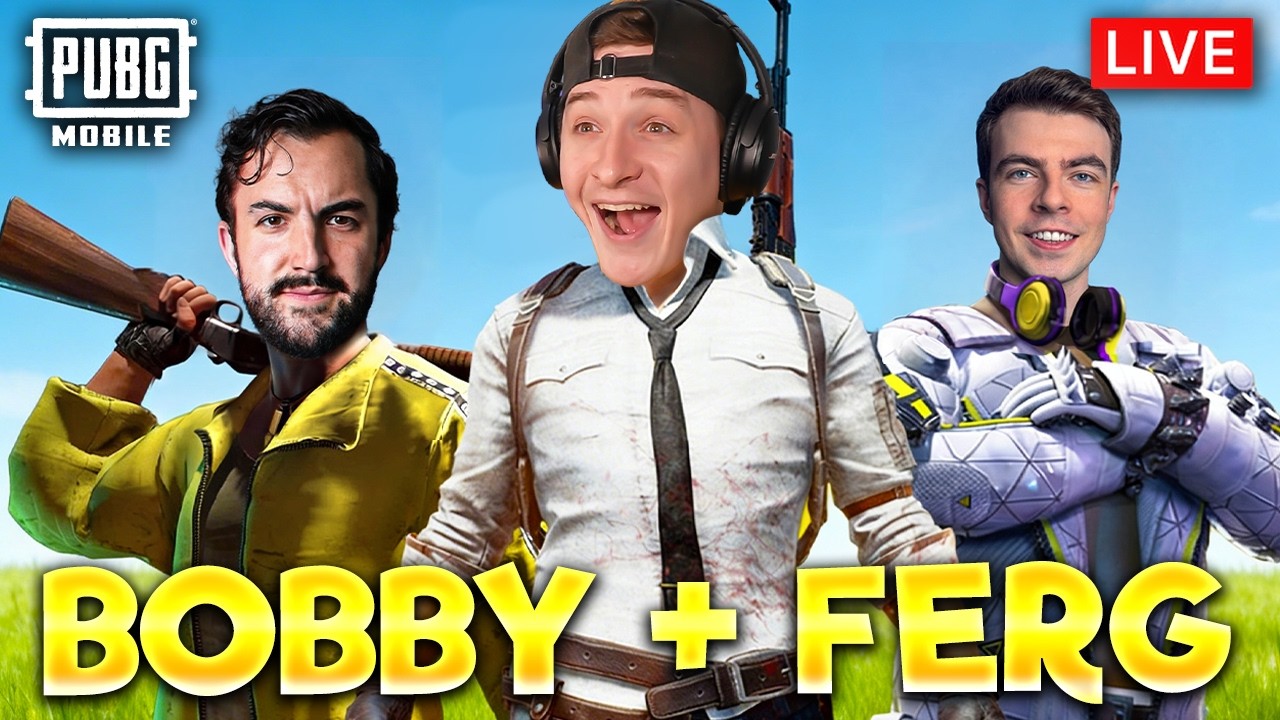 PUBG MOBILE WITH IFERG AND BOBBY PLAYS! LIVE