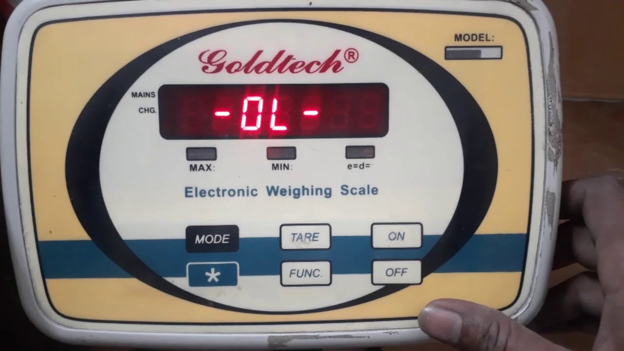 Goldtech Electronic Weighing Scale Calibration