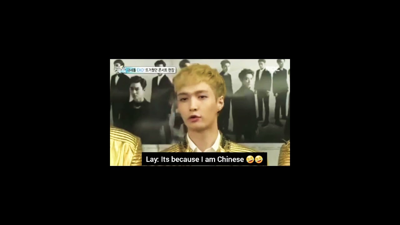 And he is not joking. #lay saying he is from China 🤣🤣🤣 #exo