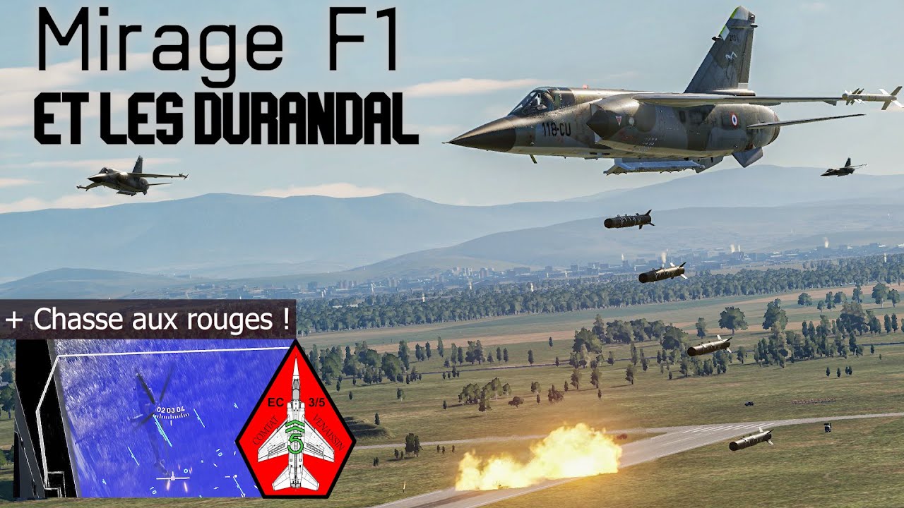Opération en Escadron de Mirage F1 - Détruire un Terrain en 1 Frappe !!