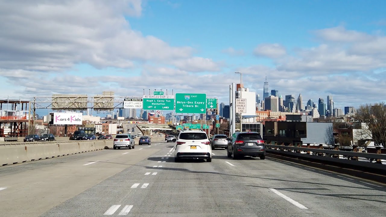 4K Highway - I-278 from Brooklyn to Astoria, Queens, NYC