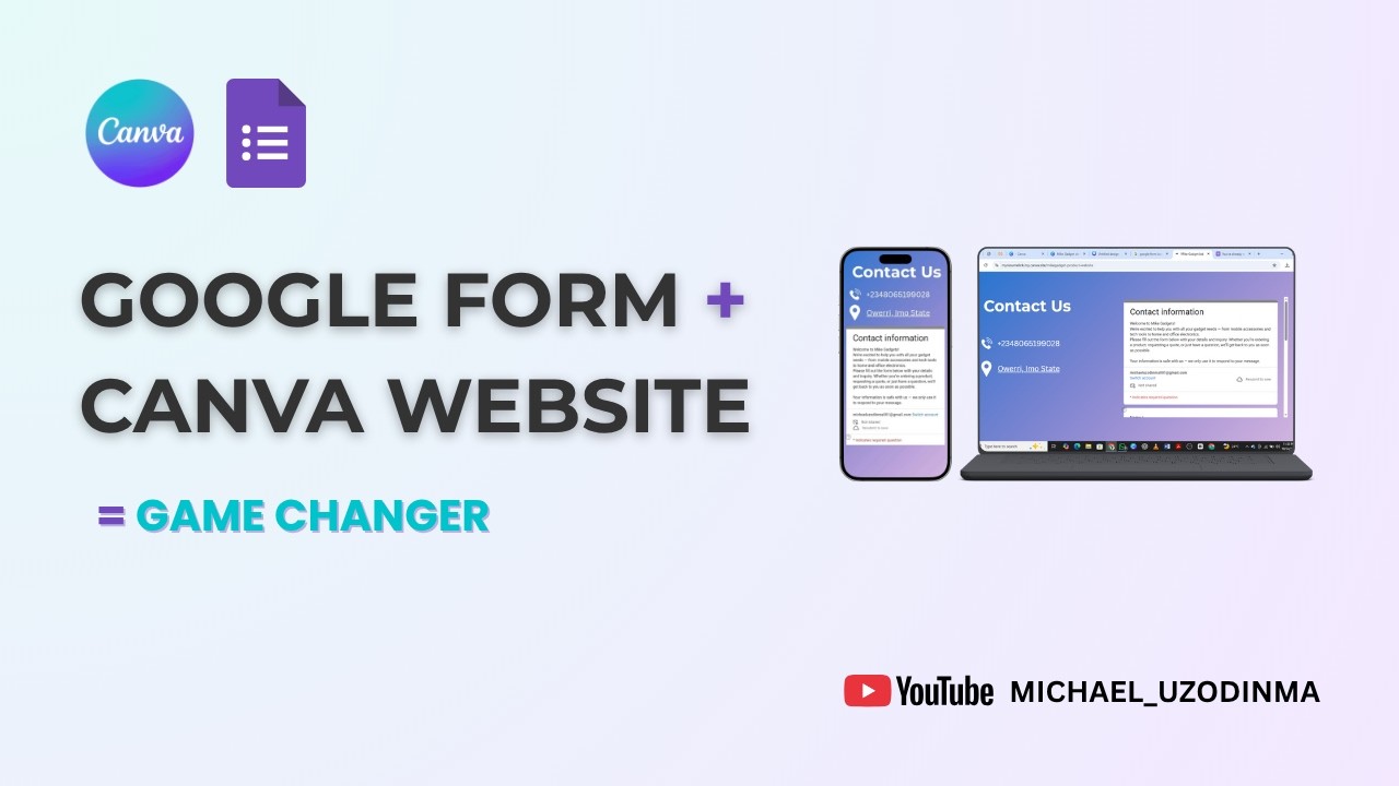 How to Create and Embed a Google Form on Your Canva Website – Step by Step Tutorial 2026