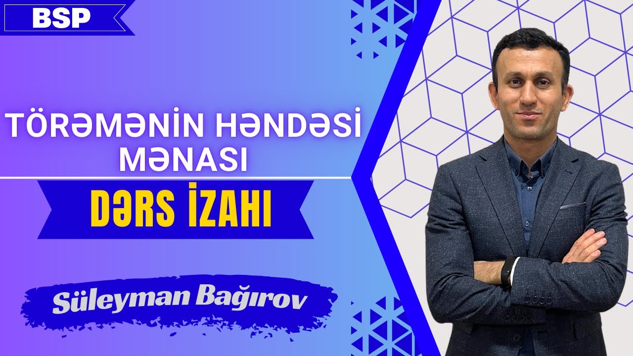 Törəmənin həndəsi mənası